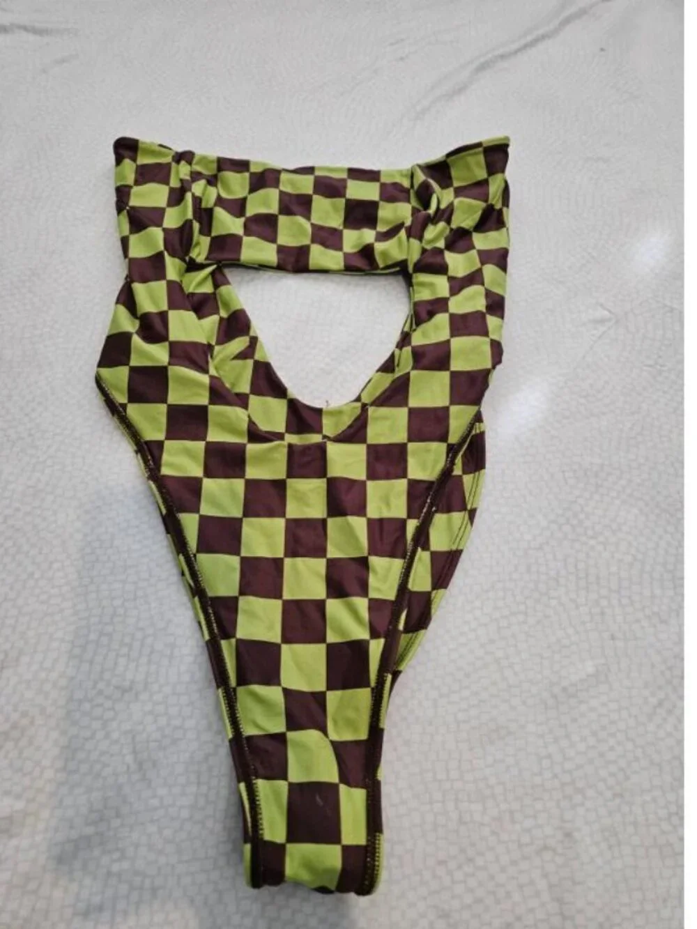 Tankini, S, Green/Brown